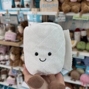 Jellycat White and Brown Marshmallow Plush